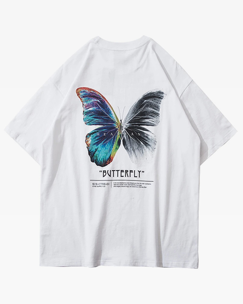 Y2K Butterfly Shirt - Retro 90S Grunge, Summer Outfits, Pastel Goth, Y2K Club & Party Fashion