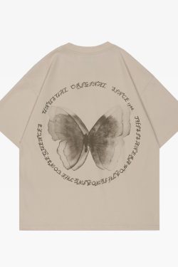 Y2K Butterfly Tee Shirt - Retro 90S Grunge, Summer Y2K Outfits, Pastel Goth, Y2K Popstar