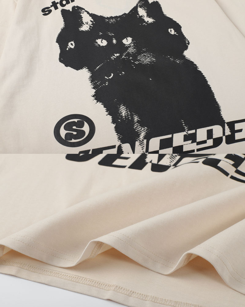 Y2K Cat Graphic Shirt - Retro 90S Grunge, Summer Outfits, Y2K Fashion, Baby Tees, Pastel Goth