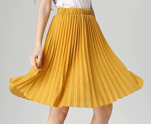 Y2K Chiffon Pleated Long Skirt - Retro 90S Grunge, Summer Outfits, Pastel Goth Fashion Y2K Chiffon Pleated Long Skirt - Retro 90S Grunge, Summer Outfits, Pastel Goth Fashion