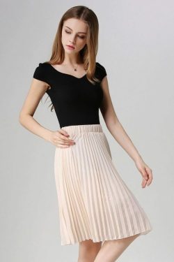Y2K Chiffon Pleated Long Skirt - Retro 90S Grunge, Summer Outfits, Pastel Goth Fashion
