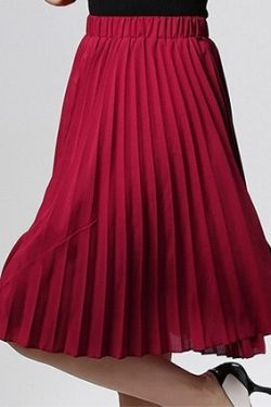 Y2K Chiffon Pleated Long Skirt - Retro 90S Grunge, Summer Outfits, Pastel Goth Fashion