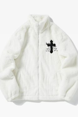 Y2K Cross Jacket - Retro 90S Grunge, Summer Y2K Outfits, Pastel Goth, Y2K Party & Club