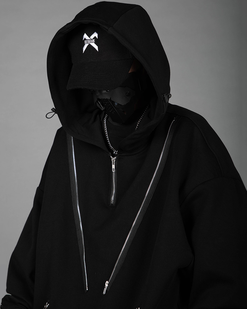 Y2K Cyberpunk Techwear Hoodie - 90S Grunge, Retro Style, Y2K Summer & Party Outfits Y2K Cyberpunk Techwear Hoodie - 90S Grunge, Retro Style, Y2K Summer & Party Outfits