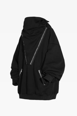 Y2K Cyberpunk Techwear Hoodie - 90S Grunge, Retro Style, Y2K Summer & Party Outfits