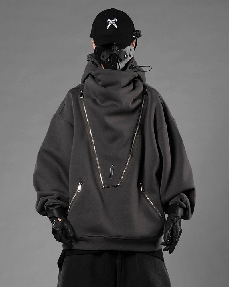 Y2K Cyberpunk Techwear Hoodie - 90S Grunge, Retro Style, Y2K Summer & Party Outfits Y2K Cyberpunk Techwear Hoodie - 90S Grunge, Retro Style, Y2K Summer & Party Outfits