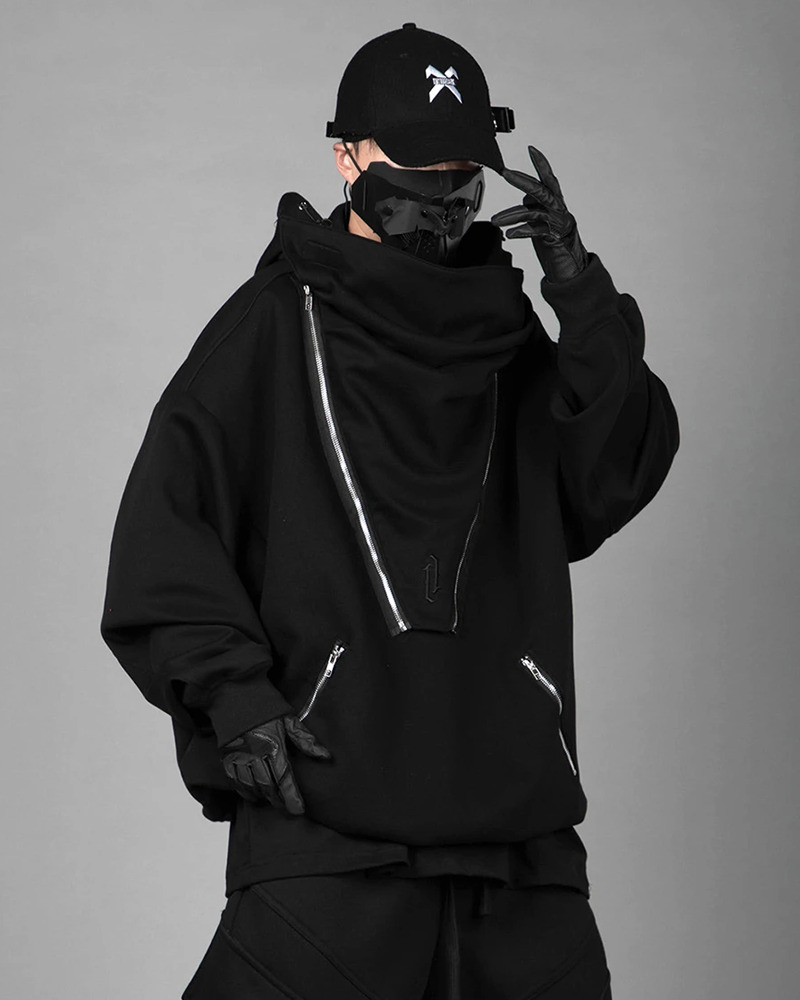 Y2K Cyberpunk Techwear Hoodie - 90S Grunge, Retro Style, Y2K Summer & Party Outfits Y2K Cyberpunk Techwear Hoodie - 90S Grunge, Retro Style, Y2K Summer & Party Outfits