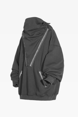 Y2K Cyberpunk Techwear Hoodie - 90S Grunge, Retro Style, Y2K Summer & Party Outfits