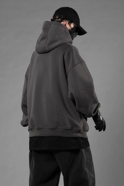 Y2K Cyberpunk Techwear Hoodie - 90S Grunge, Retro Style, Y2K Summer & Party Outfits