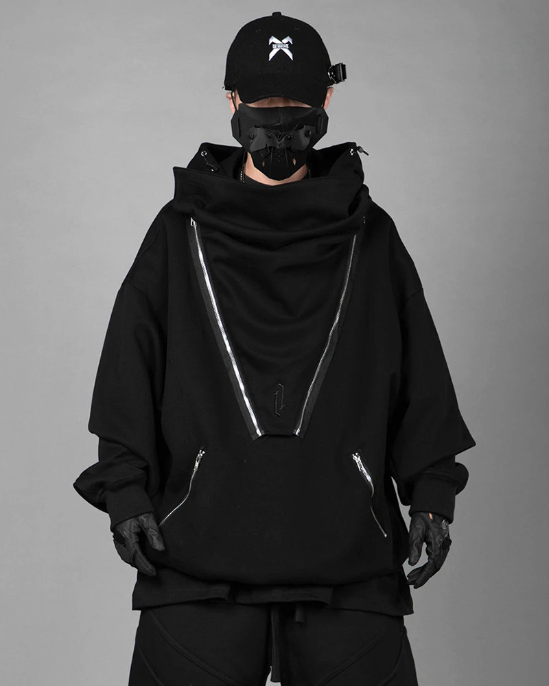 Y2K Cyberpunk Techwear Hoodie - 90S Grunge, Retro Style, Y2K Summer & Party Outfits Y2K Cyberpunk Techwear Hoodie - 90S Grunge, Retro Style, Y2K Summer & Party Outfits