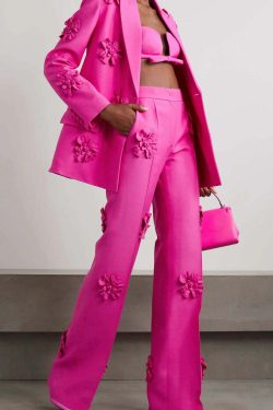 Y2K Floral Blazer Trousers Set - Retro 90S Grunge, Summer Y2K Outfits, Pastel Goth Style