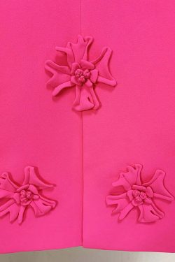 Y2K Floral Blazer Trousers Set - Retro 90S Grunge, Summer Y2K Outfits, Pastel Goth Style