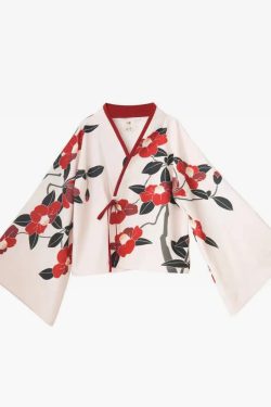 Y2K Floral Kimono - Retro 90S Grunge, Summer Outfits, Pastel Goth, Y2K Party & Club Fashion