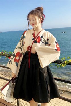 Y2K Floral Kimono - Retro 90S Grunge, Summer Outfits, Pastel Goth, Y2K Party & Club Fashion