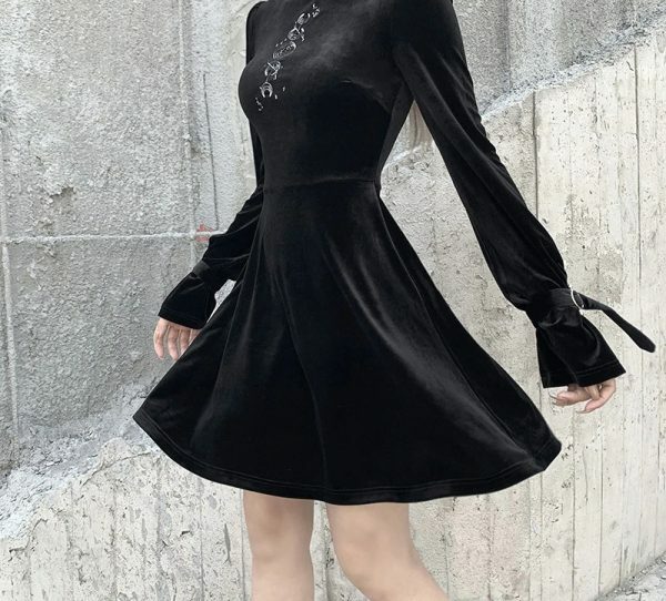 Y2K Graphic Embroidery Dress - Retro 90S Grunge, Summer Party, Club & Popstar Outfits Y2K Graphic Embroidery Dress - Retro 90S Grunge, Summer Party, Club & Popstar Outfits