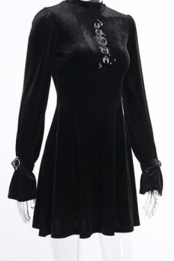 Y2K Graphic Embroidery Dress - Retro 90S Grunge, Summer Party, Club & Popstar Outfits