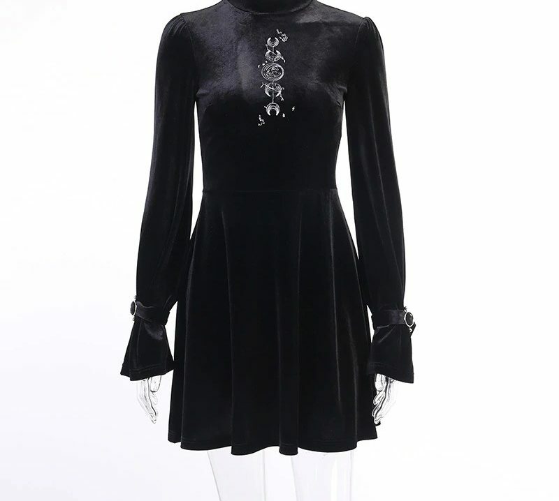 Y2K Graphic Embroidery Dress - Retro 90S Grunge, Summer Party, Club & Popstar Outfits Y2K Graphic Embroidery Dress - Retro 90S Grunge, Summer Party, Club & Popstar Outfits