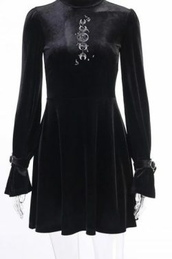 Y2K Graphic Embroidery Dress - Retro 90S Grunge, Summer Party, Club & Popstar Outfits