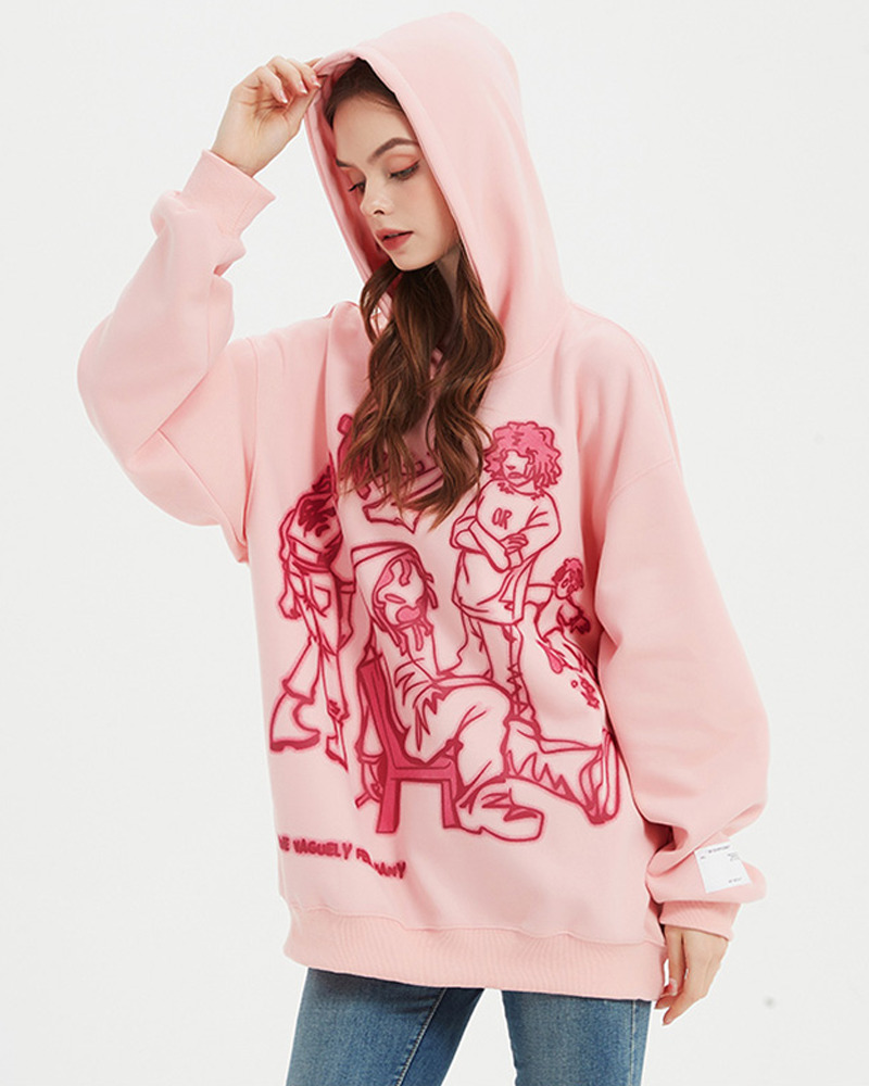 Y2K Graphic Hoodie - Retro 90S Grunge, Summer Y2K Outfits, Pastel Goth, Y2K Club & Party