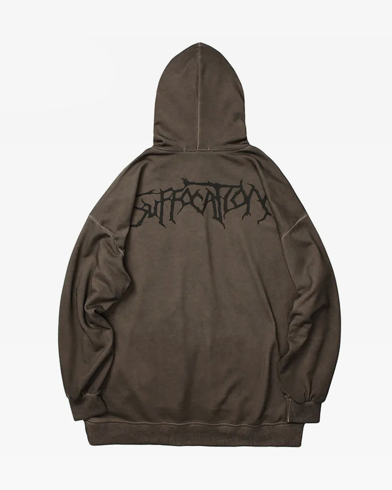 Y2K Grunge Angel Dark Print Hoodie - Retro 90S Fashion, Summer Y2K Outfits, Gothic Y2K Style