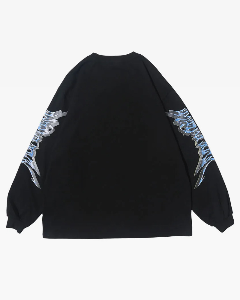 Y2K Grunge Angel Sweatshirt - 90S Retro Summer Outfit, Pastel Goth, Y2K Club & Party Fashion