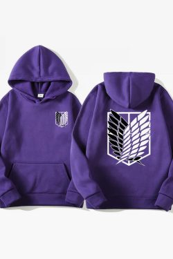 Y2K Grunge Attack On Titan Hoodie - Retro 90S Fashion, Summer Y2K Outfits, Pastel Goth Style