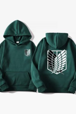 Y2K Grunge Attack On Titan Hoodie - Retro 90S Fashion, Summer Y2K Outfits, Pastel Goth Style