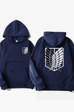 Y2K Grunge Attack On Titan Hoodie - Retro 90S Fashion, Summer Y2K Outfits, Pastel Goth Style