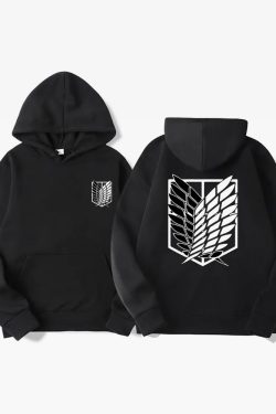 Y2K Grunge Attack On Titan Hoodie - Retro 90S Fashion, Summer Y2K Outfits, Pastel Goth Style