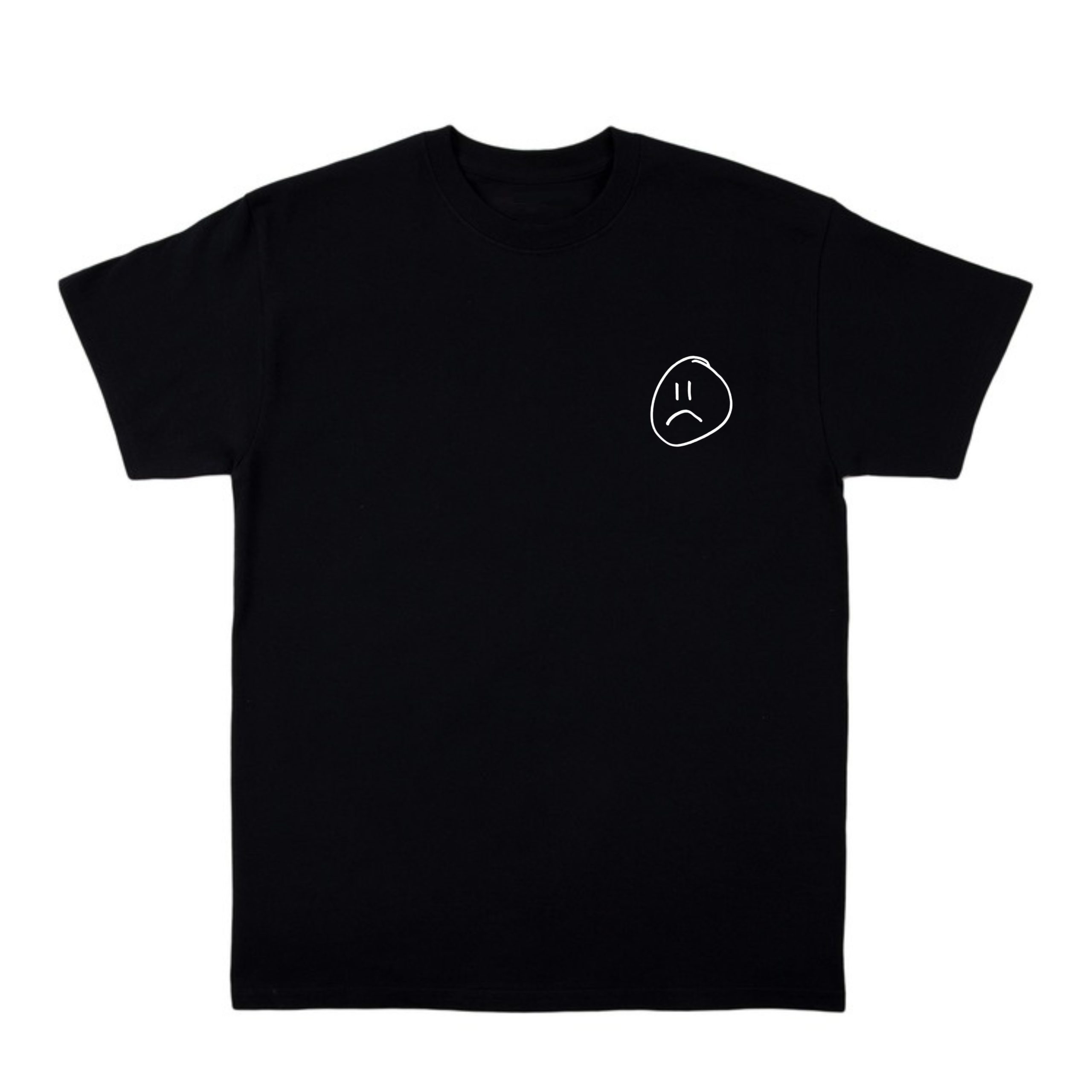 Y2K Grunge Baby Tee - Sad Smiley Face Shirt, Retro 90S Fashion, Pastel Goth, Summer Y2K Outfit