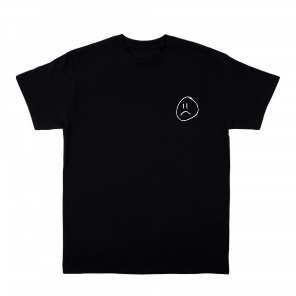 Y2K Grunge Baby Tee - Sad Smiley Face Shirt, Retro 90S Fashion, Pastel Goth, Summer Y2K Outfit