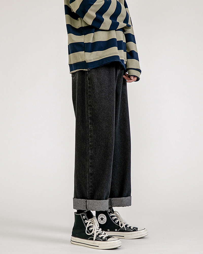 Y2K Grunge Baggy Black Jeans - Retro 90S Fashion, Summer Y2K Outfits, Gothic Y2K Style