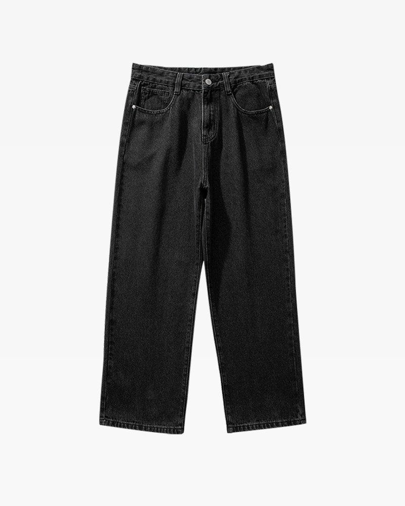 Y2K Grunge Baggy Black Jeans - Retro 90S Fashion, Summer Y2K Outfits, Gothic Y2K Style