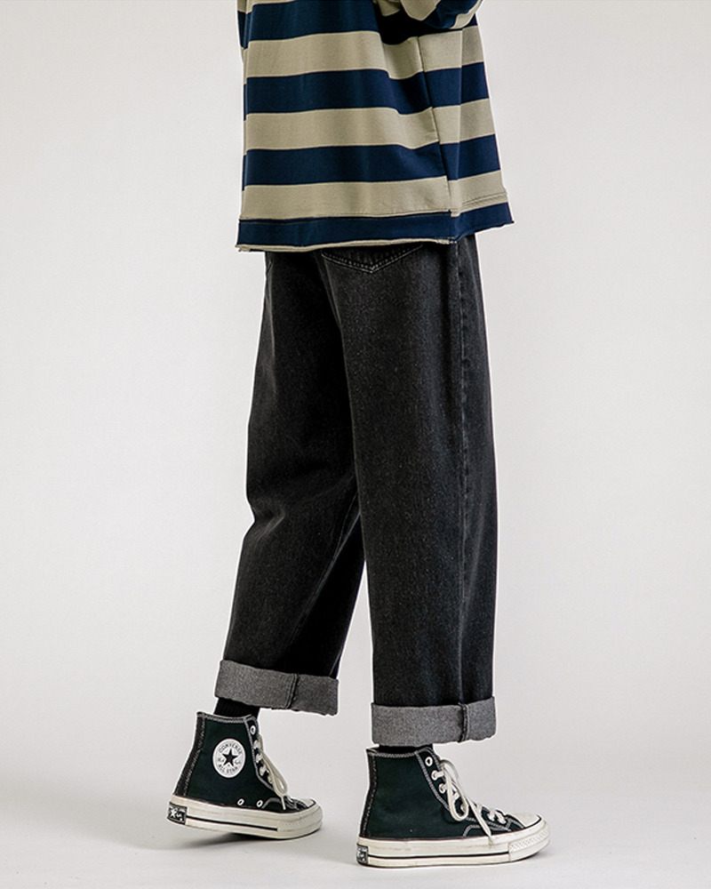 Y2K Grunge Baggy Black Jeans - Retro 90S Fashion, Summer Y2K Outfits, Gothic Y2K Style