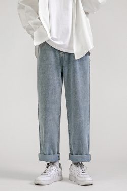 Y2K Grunge Baggy Blue Jeans - Retro 90S Fashion, Summer Outfits, And Hip Hop Style