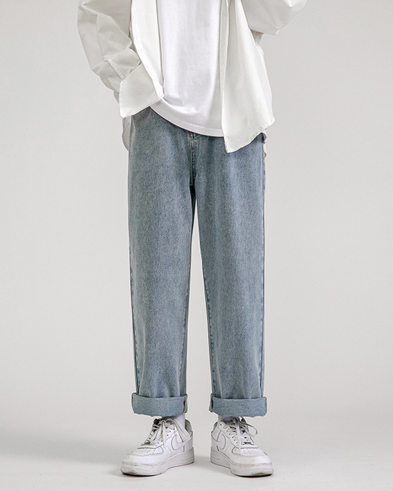 Y2K Grunge Baggy Blue Jeans - Retro 90S Fashion, Summer Outfits, And Hip Hop Style Y2K Grunge Baggy Blue Jeans - Retro 90S Fashion, Summer Outfits, And Hip Hop Style