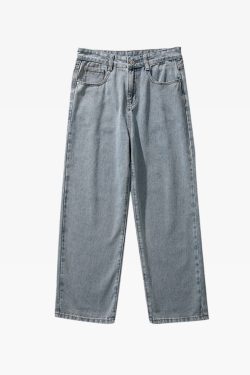 Y2K Grunge Baggy Blue Jeans - Retro 90S Fashion, Summer Outfits, And Hip Hop Style