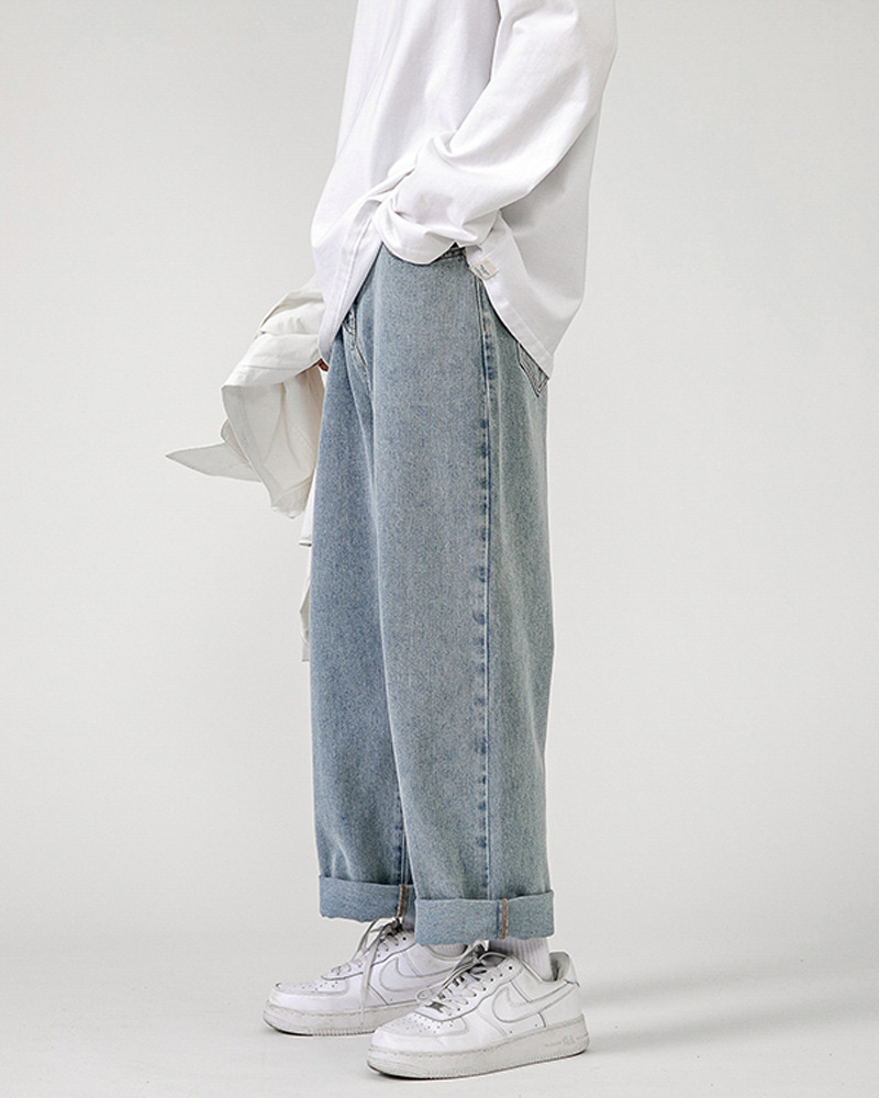 Y2K Grunge Baggy Blue Jeans - Retro 90S Fashion, Summer Outfits, And Hip Hop Style Y2K Grunge Baggy Blue Jeans - Retro 90S Fashion, Summer Outfits, And Hip Hop Style