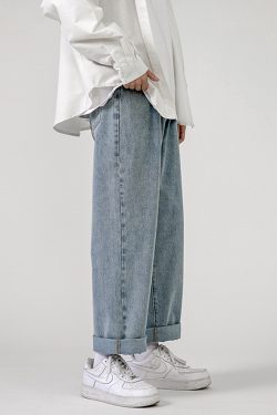 Y2K Grunge Baggy Blue Jeans - Retro 90S Fashion, Summer Outfits, And Hip Hop Style