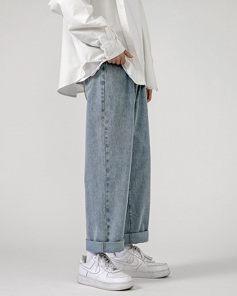 Y2K Grunge Baggy Blue Jeans - Retro 90S Fashion, Summer Outfits, And Hip Hop Style Y2K Grunge Baggy Blue Jeans - Retro 90S Fashion, Summer Outfits, And Hip Hop Style