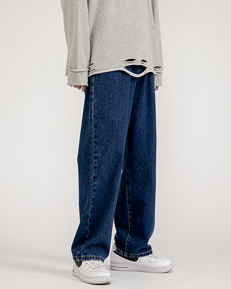 Y2K Grunge Baggy Dark Blue Jeans - Retro 90S Fashion, Summer Y2K Outfits, Gothic Y2K Style Y2K Grunge Baggy Dark Blue Jeans - Retro 90S Fashion, Summer Y2K Outfits, Gothic Y2K Style