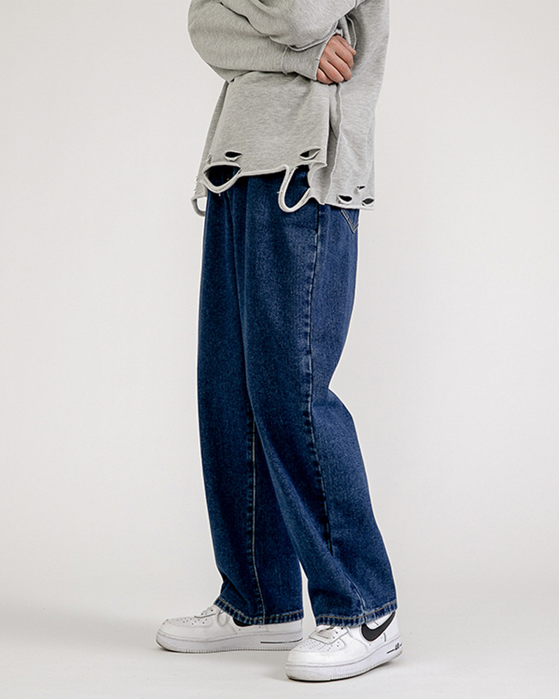 Y2K Grunge Baggy Dark Blue Jeans - Retro 90S Fashion, Summer Y2K Outfits, Gothic Y2K Style Y2K Grunge Baggy Dark Blue Jeans - Retro 90S Fashion, Summer Y2K Outfits, Gothic Y2K Style