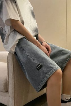 Y2K Grunge Baggy Denim Shorts - Retro 90S Summer Outfit, Perfect For Y2K Party & Club Looks