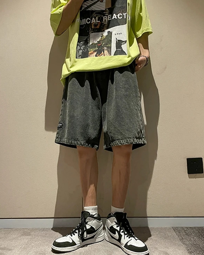 Y2K Grunge Baggy Denim Shorts - Retro 90S Summer Outfit, Perfect For Y2K Party & Club Looks Y2K Grunge Baggy Denim Shorts - Retro 90S Summer Outfit, Perfect For Y2K Party & Club Looks