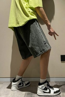 Y2K Grunge Baggy Denim Shorts - Retro 90S Summer Outfit, Perfect For Y2K Party & Club Looks