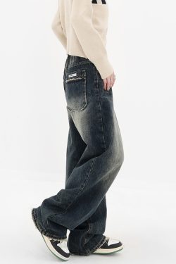 Y2K Grunge Baggy Fit Jeans - Retro 90S Fashion, Summer Outfits, And Hip Hop Style