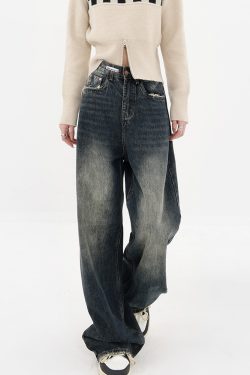 Y2K Grunge Baggy Fit Jeans - Retro 90S Fashion, Summer Outfits, And Hip Hop Style