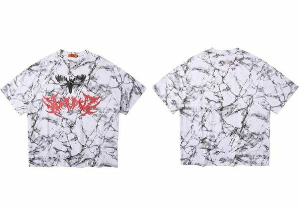 Y2K Grunge Bat Print T-Shirt - Retro 90S Fashion, Summer Y2K Outfits, Gothic Y2K Style Y2K Grunge Bat Print T-Shirt - Retro 90S Fashion, Summer Y2K Outfits, Gothic Y2K Style