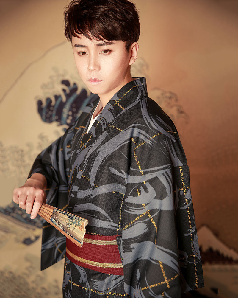 Y2K Grunge Black And Blue Kimono - Retro 90S Fashion, Summer Y2K Outfits, Gothic Y2K Style Y2K Grunge Black And Blue Kimono - Retro 90S Fashion, Summer Y2K Outfits, Gothic Y2K Style