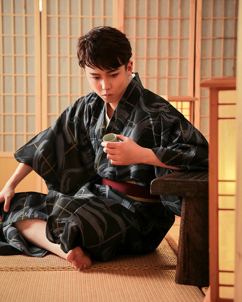 Y2K Grunge Black And Blue Kimono - Retro 90S Fashion, Summer Y2K Outfits, Gothic Y2K Style Y2K Grunge Black And Blue Kimono - Retro 90S Fashion, Summer Y2K Outfits, Gothic Y2K Style